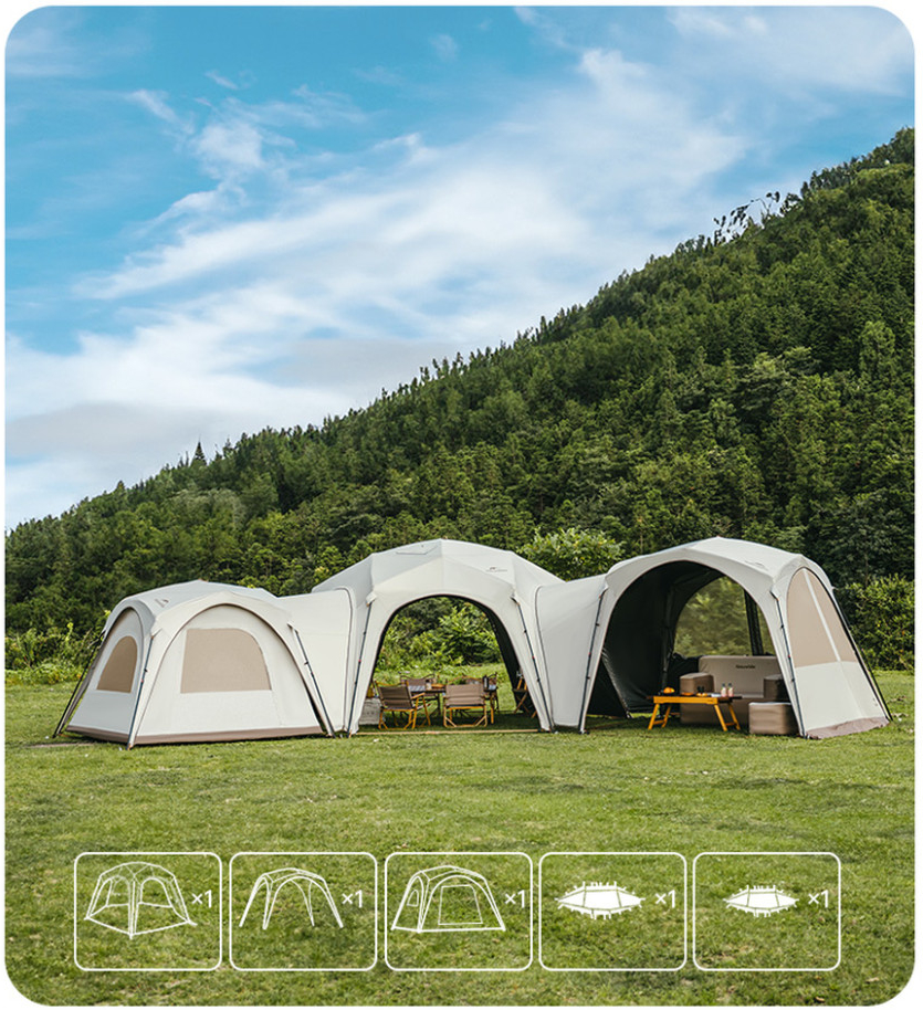 Тент Naturehike CNK230WS014, 460x400 см, бежевий фото 5
