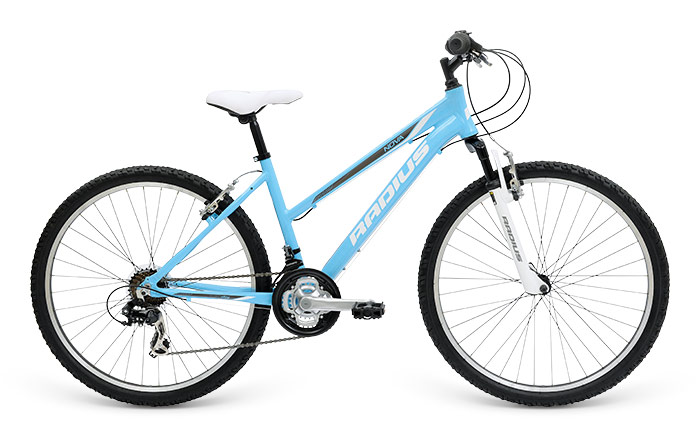 Велосипед 26" Radius Nova AL рама - 15" Gloss Sky Blue / Gloss White / Gloss Charcoal фото 1