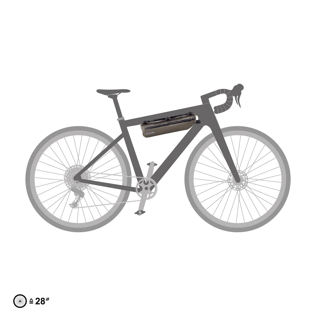 Гермосумка Ortlieb Frame-Pack Toptube Dark Sand, 3 л фото 7