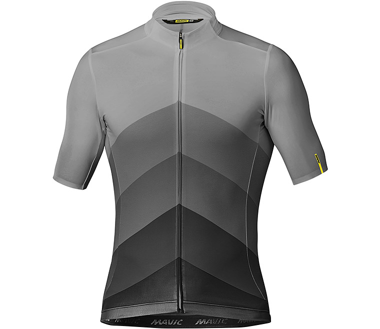 Джерсі Mavic COSMIC GRADIANT кор. рукав, чоловіче, asphalt, сіре, S фото 