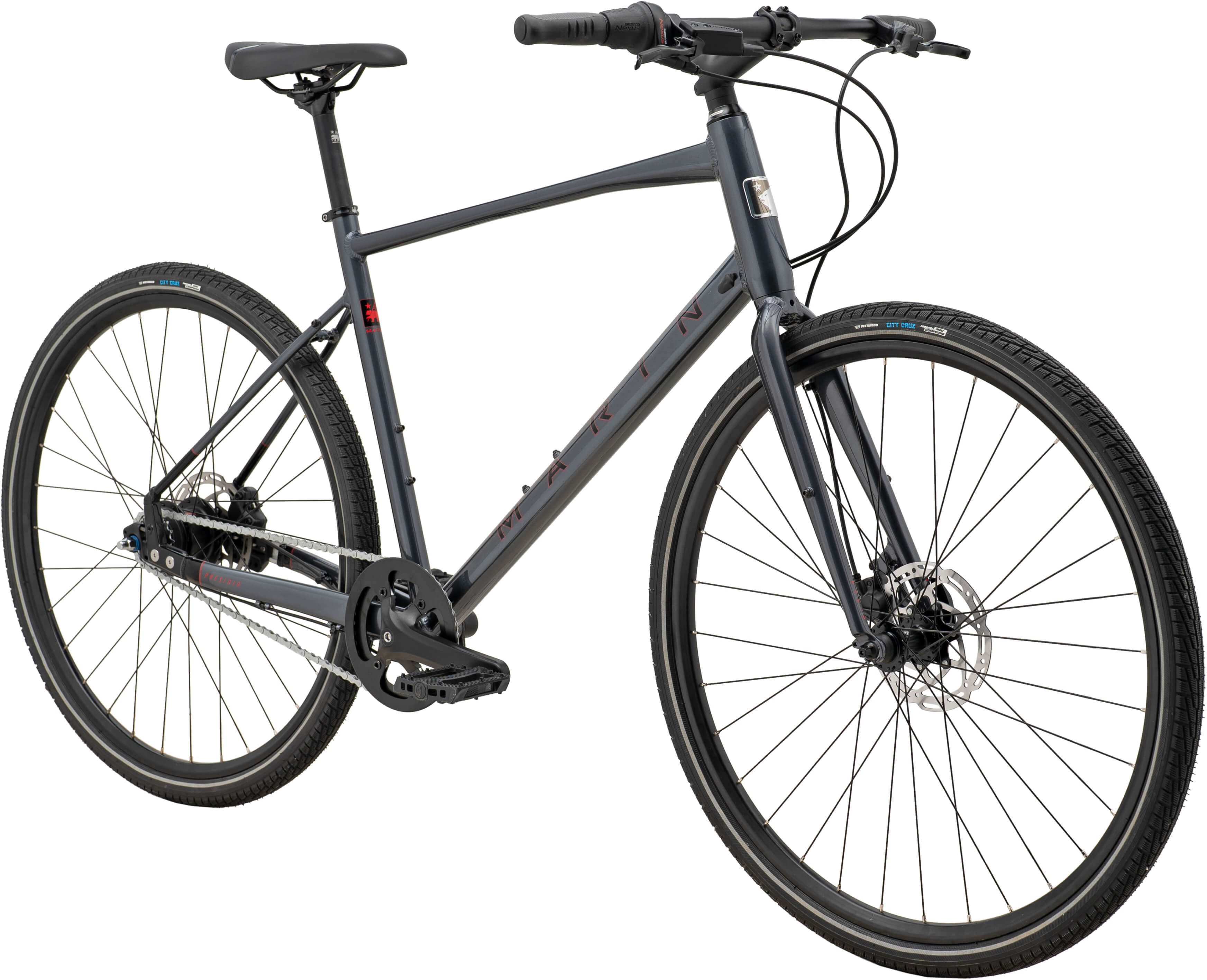 Велосипед 28" Marin Presidio 2 рама - L Gloss Charcoal/Black/Black Red A5 фото 2