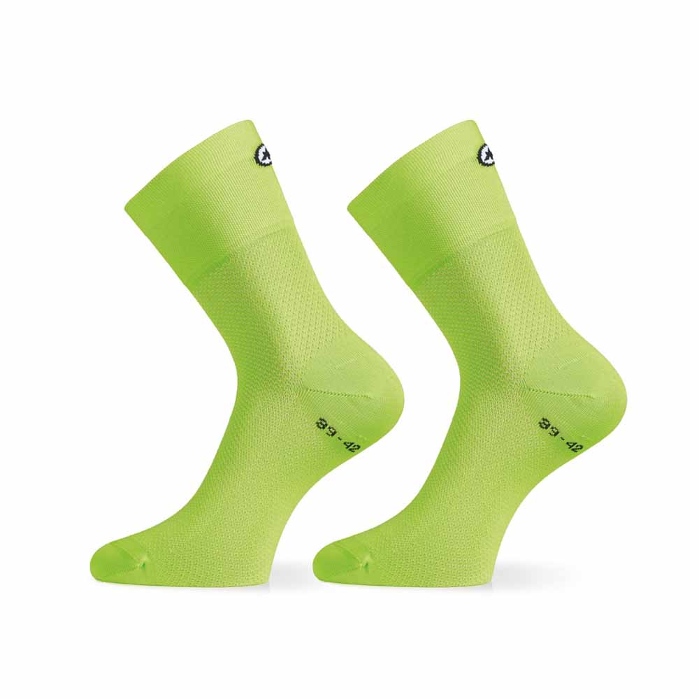 Носки ASSOS Mille GT Socks Visibility, зеленые, 0/35-38 фото 2