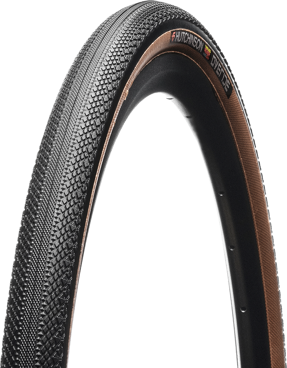 Покришка 700x40С Hutchinson OVERIDE, Tubeless Ready, 127 TPI, Foldable, Hardskin, Tan Walls фото 