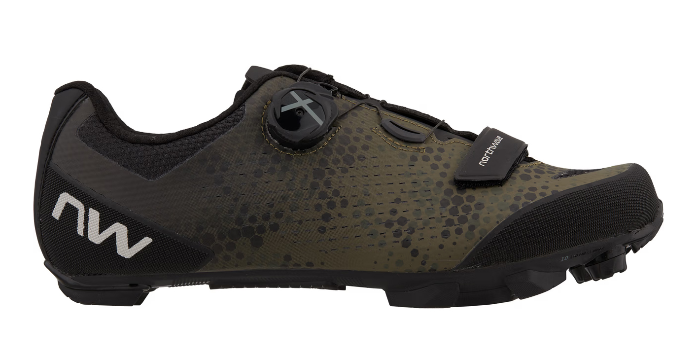 Обувь Northwave Razer 2 размер UK 10,75 (44,5 287мм) черно-зеленая фото 