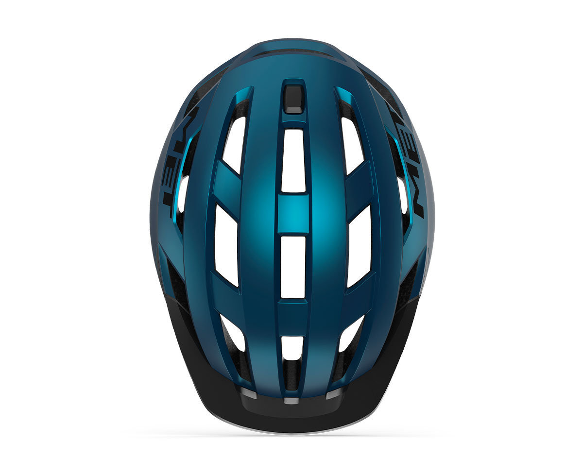 Шлем Met ALLROAD CE размер S (52-56), blue-black matt, синий матовый фото 4