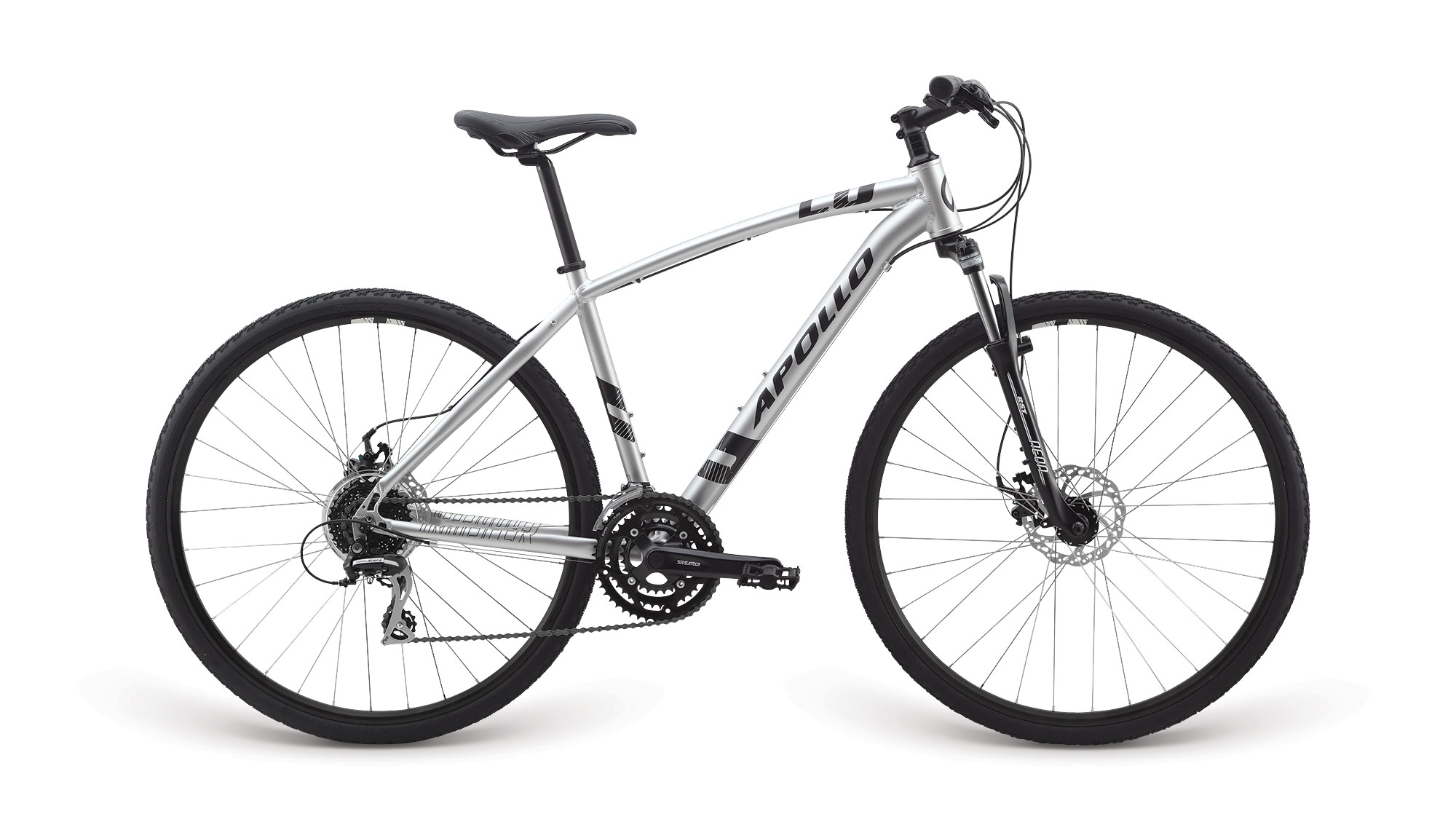 Велосипед 28 "Apollo TRANSFER 20 рама - M matte Silver/matte Black фото 