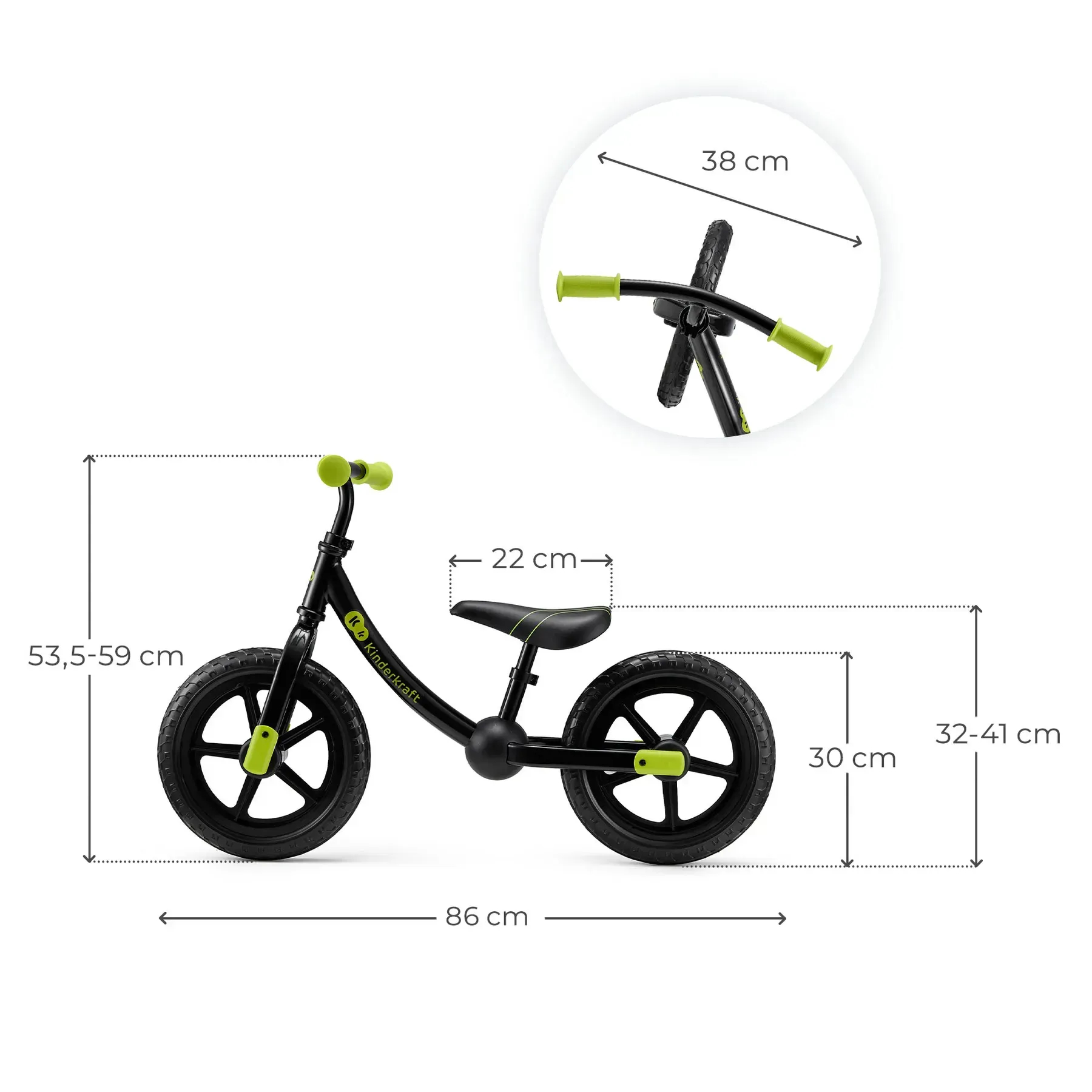Біговел 12" Kinderkraft Eter Lime фото 3