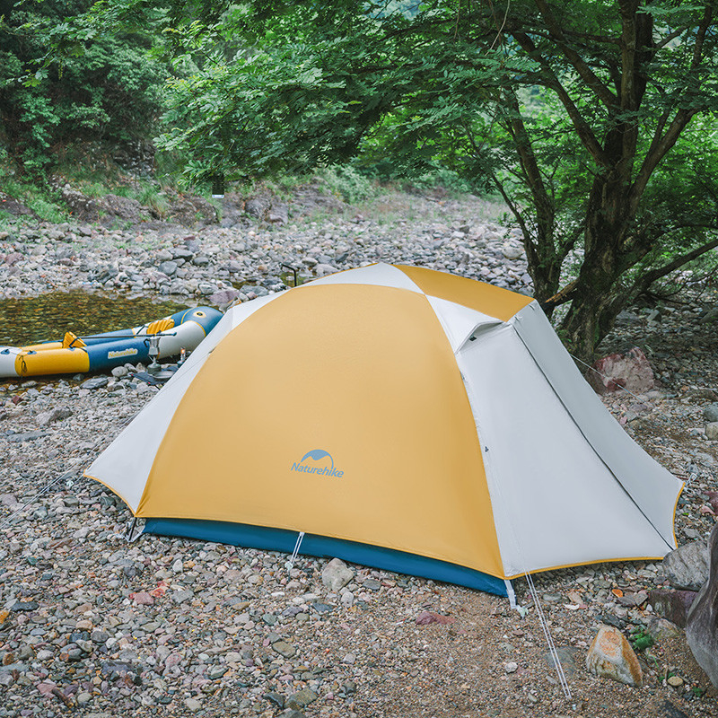 Палатка двухместная Naturehike CNK2300ZP024, желтая фото 3
