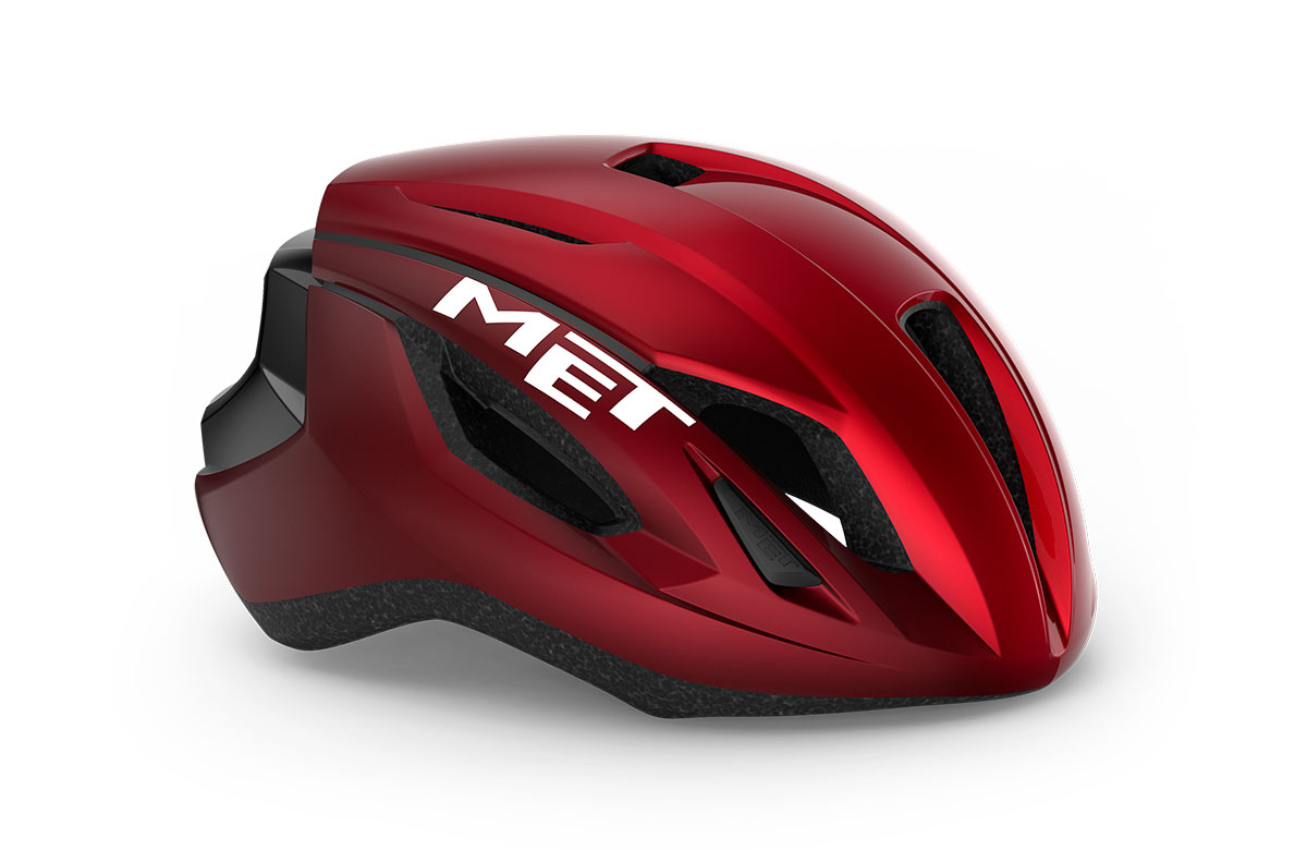 Шлем Met STRALE CE размер S (52-56), red metallic/glossy, красный металлик глянцевый
