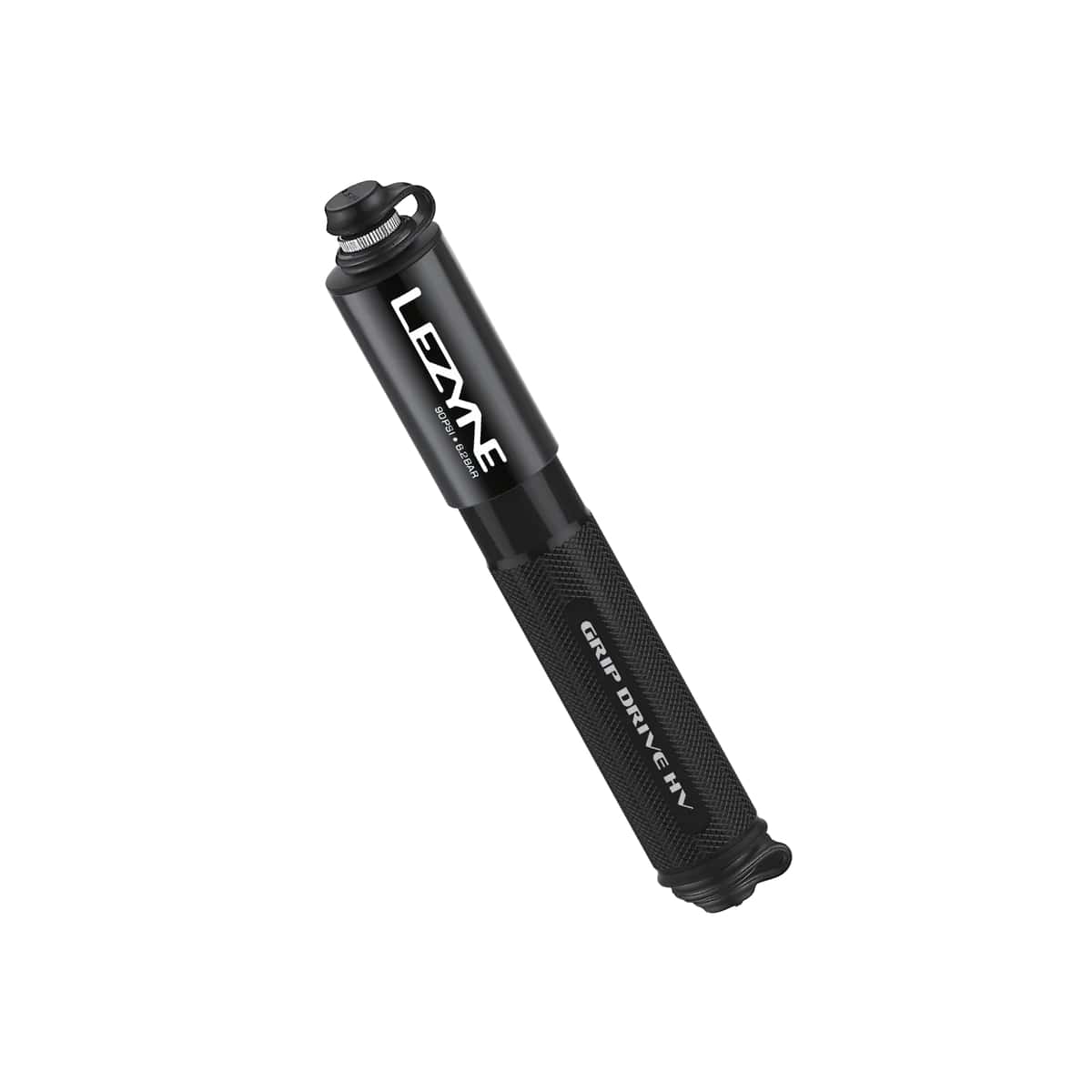 Мининасос Lezyne GRIP DRIVE HV S, 90psi, черный фото 