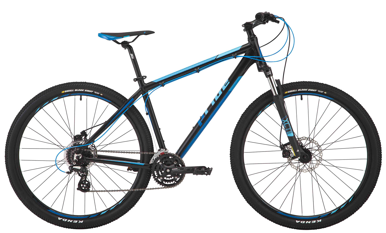 Велосипед 29" Pride REBEL 9.2 рама - 21" черный/синий/голубой 2017 фото 