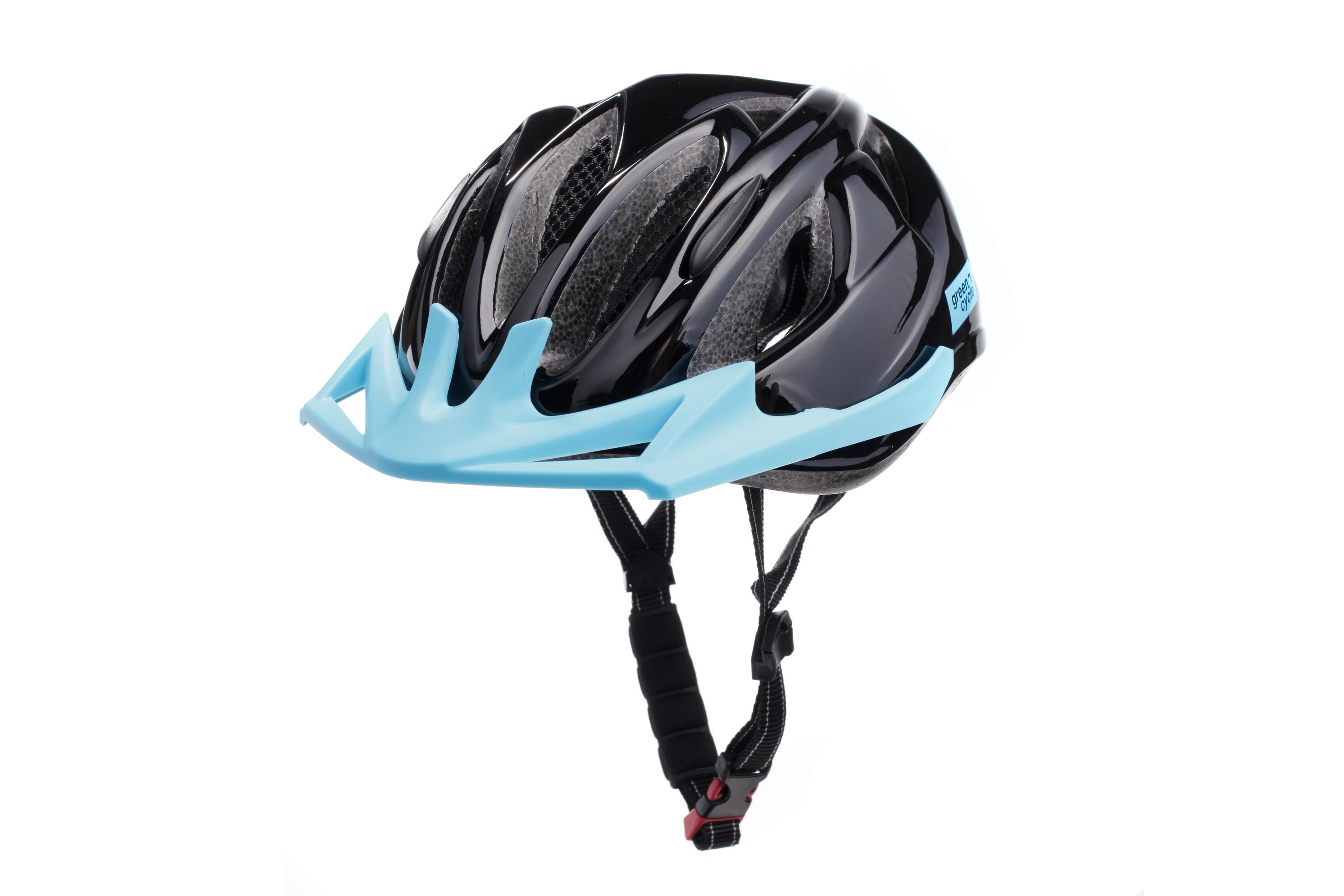 Шлем детский Green Cycle ROWDY размер 50-56см черный лак фото 
