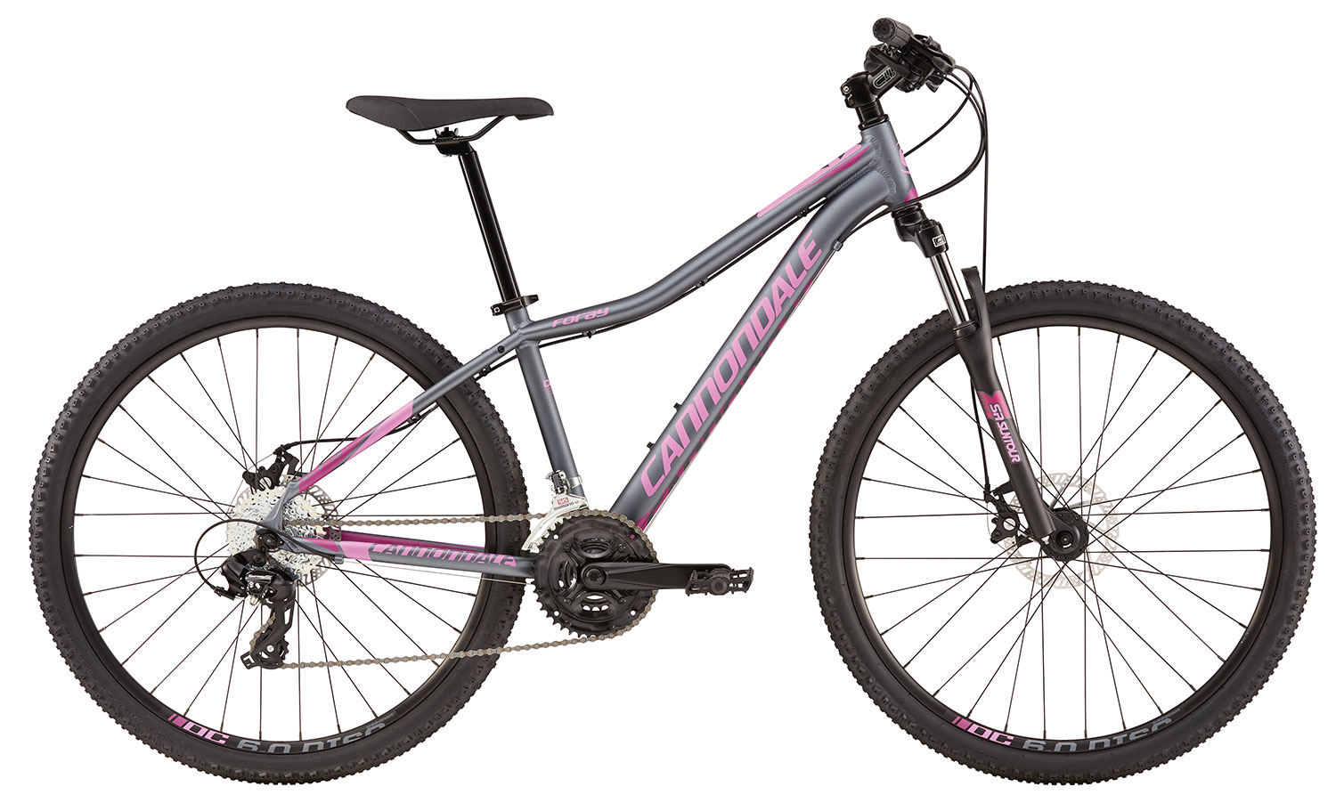 Велосипед 27,5" Cannondale FORAY Feminine рама - M серый с розовым 2016 фото 