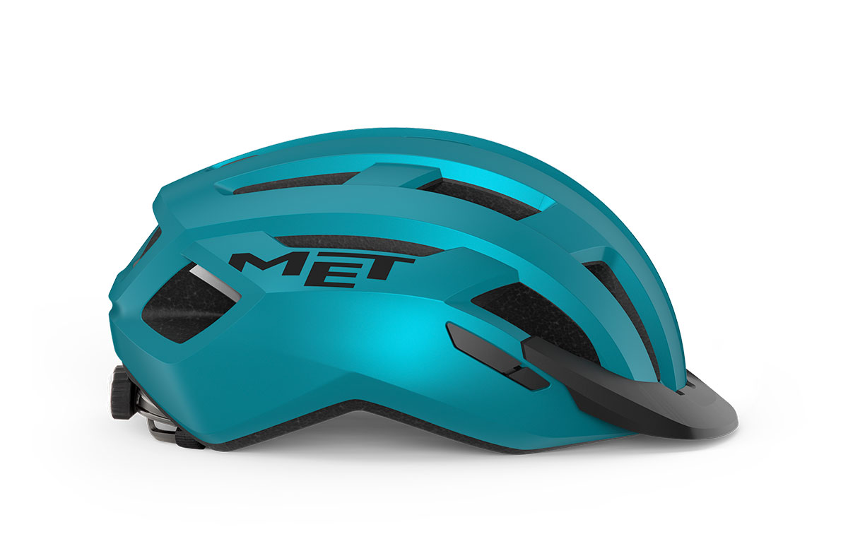 Шлем Met ALLROAD CE размер S (52-56), teal blue matt, бирюзовый матовый фото 2