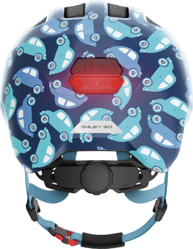 Шолом дитячий ABUS SMILEY 3.0 LED, розмір S (45-50 см), Blue Car фото 3