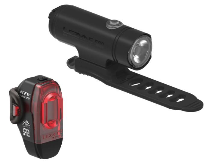 Комплект фара + мигалка Lezyne CLASSIC DRIVE / KTV PRO PAIR, 500/75 Лм, черный матовый/черный фото 