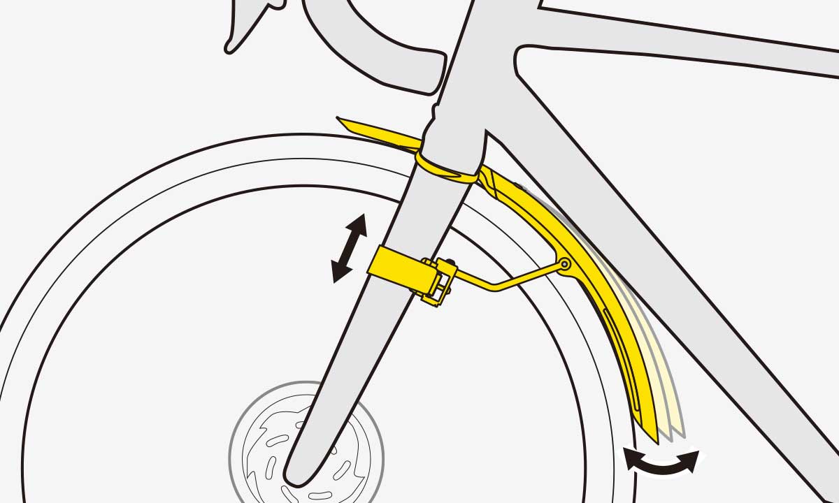 Комплект крил 27.5"-28" Topeak TetraFender R1/R2 650C/700C*32C Road, чорний фото 6
