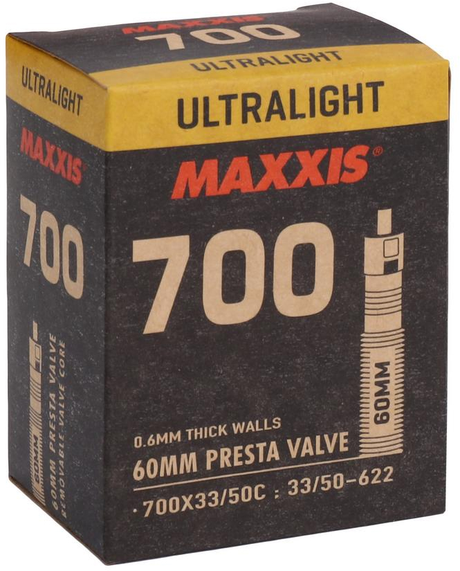 Камера 700x33/50C Maxxis ULTRALIGHT, FV 60 мм фото 