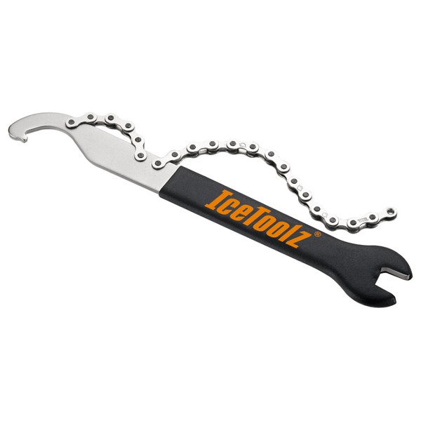 Ключ Ice Toolz 34S2 хлыст для 1-скоростных звёзд (1/2" х 1/8") + ключ затяжки локринга + ключ  для педалей 15mm фото 