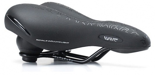 Седло Selle Royal Premium Moderate база-сталь Wave Acttex черный фото 