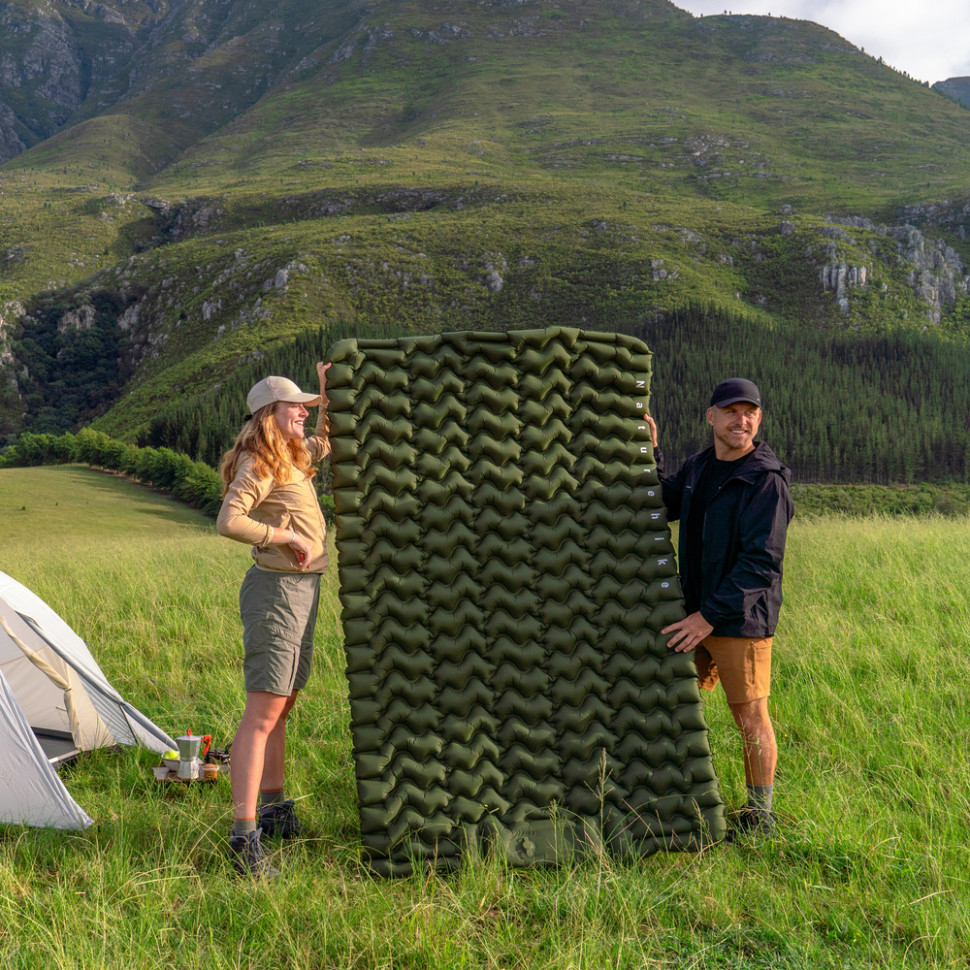 Коврик надувной Naturehike CNK2550WS019, 200х125х6.5 см, зеленый фото 7