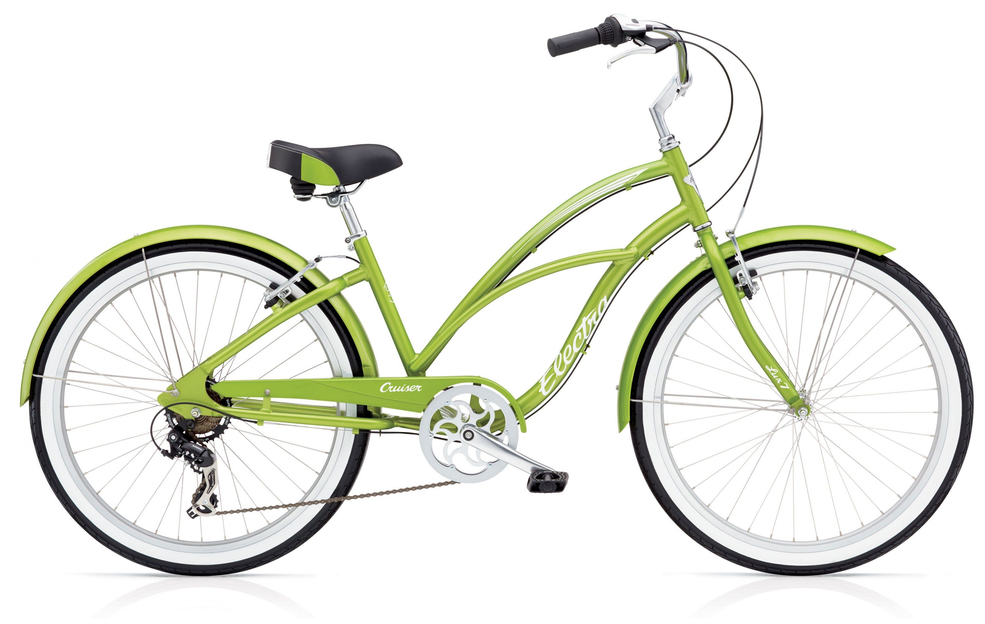 Велосипед 26" Electra Cruiser Lux 7D Ladies' Green Metallic фото 