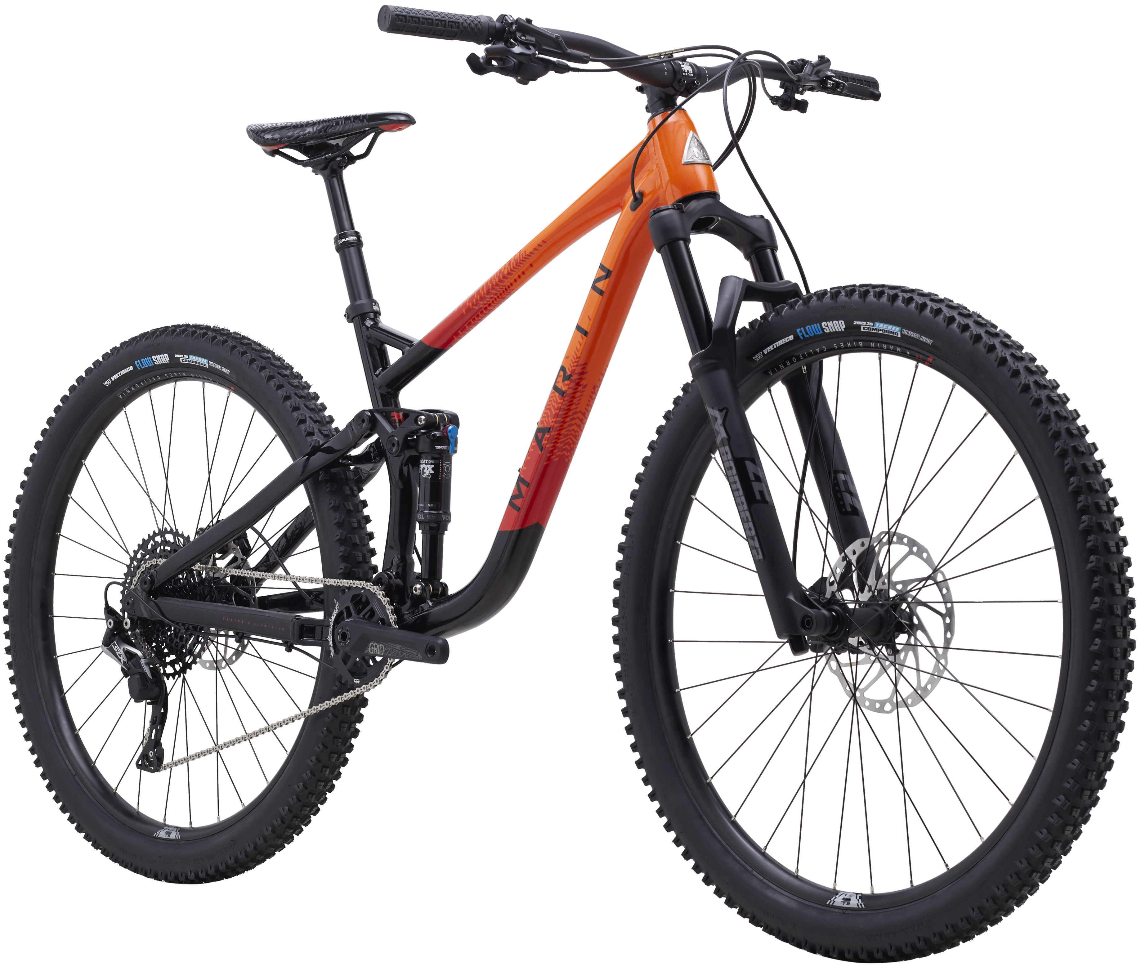 Велосипед 29" Marin RIFT ZONE 3 рама - M Gloss Black/Roarange/Red A2 фото 2