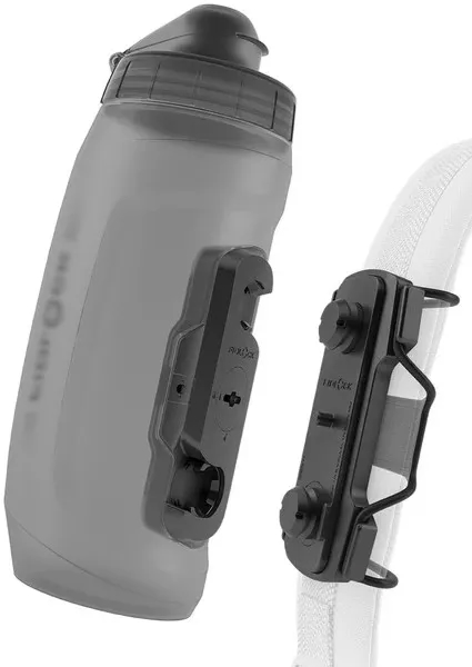 Фляга 0,59 Fidlock TWIST BOTTLE 590 + Tex Base Multi, прозрачный/черный фото 