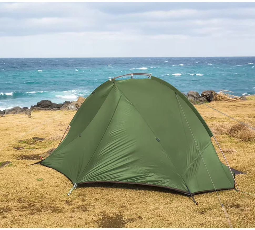 Палатка двухместная Naturehike Tagar NH17T180-J, зеленая фото 6