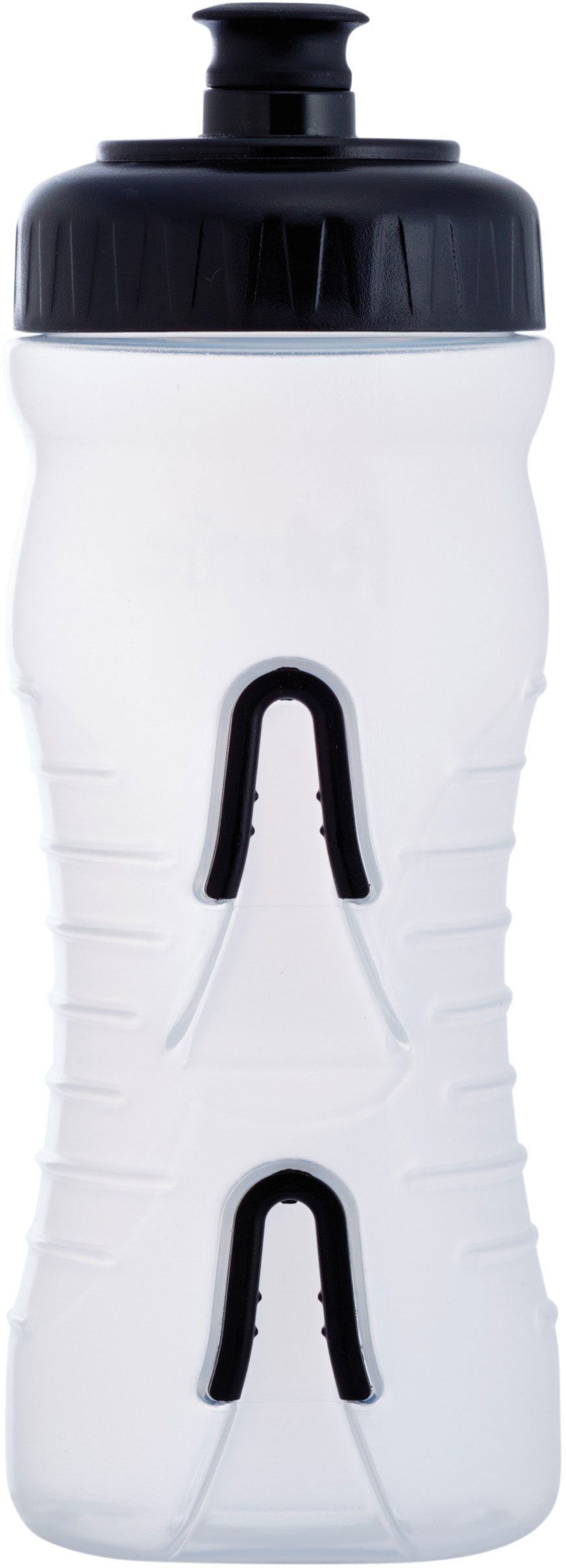 Фляга 0,6 Fabric CAGELESS BOTTLE, CLB (прозора з чорним) фото 