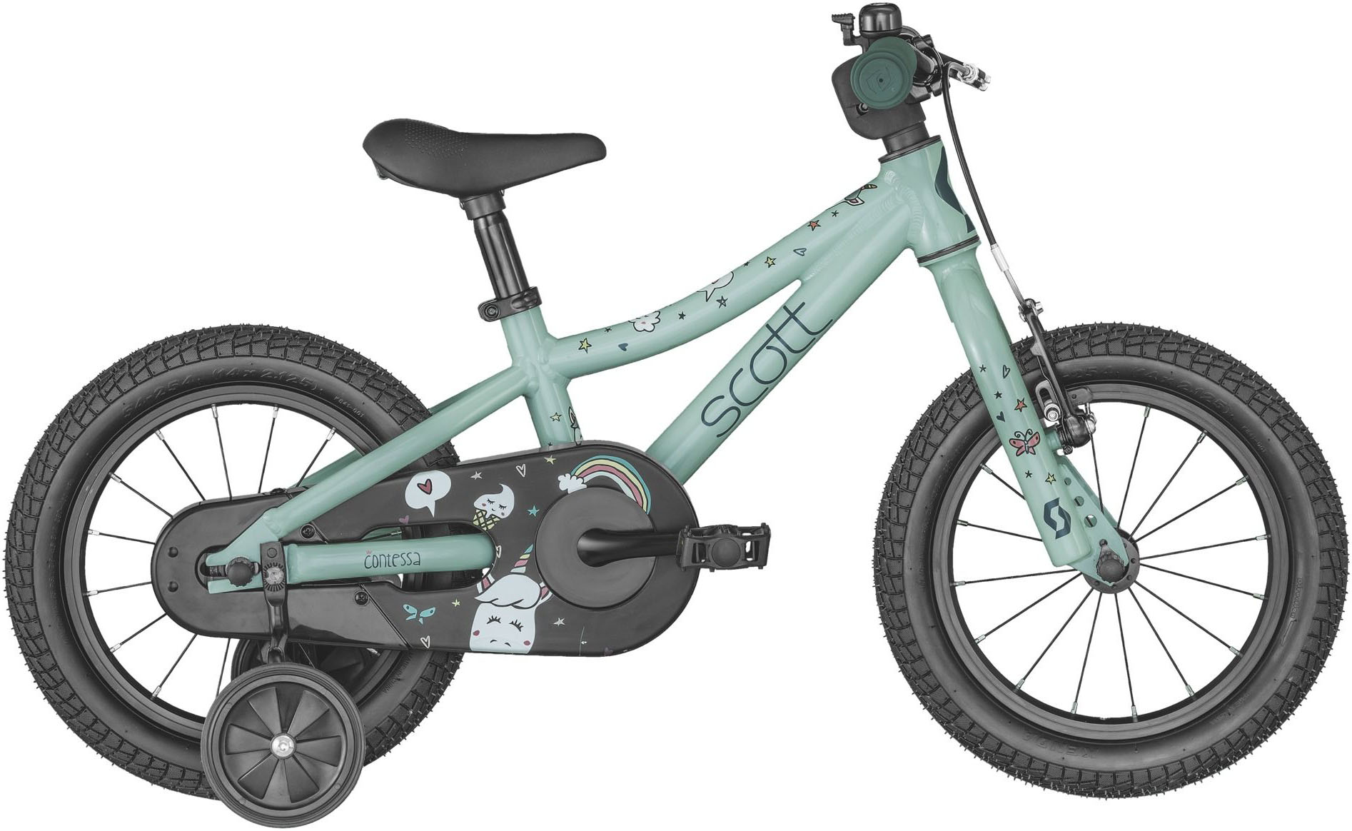 Велосипед 14" Scott CONTESSA 14 (CN) 2023 OS, бірюзовий