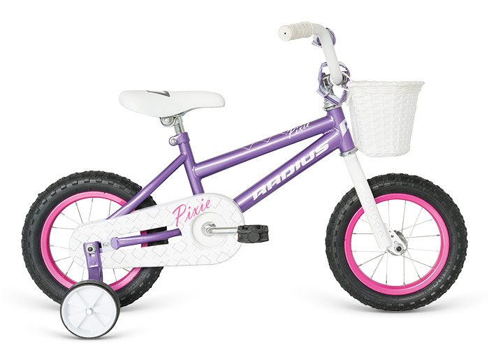 Велосипед 12 "Radius Pixie Gloss Lavender/Gloss White/Gloss Pink фото 