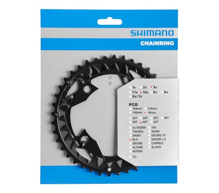 Звезда к шатуну Shimano FC-M672/FC-M622 SLX, 40T, 3/10-ск., АN фото 
