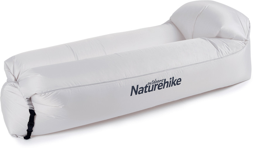 Ламзак надувной Naturehike NH20FCD06, 180х70х52 см, чехол-рюкзак, серый фото 