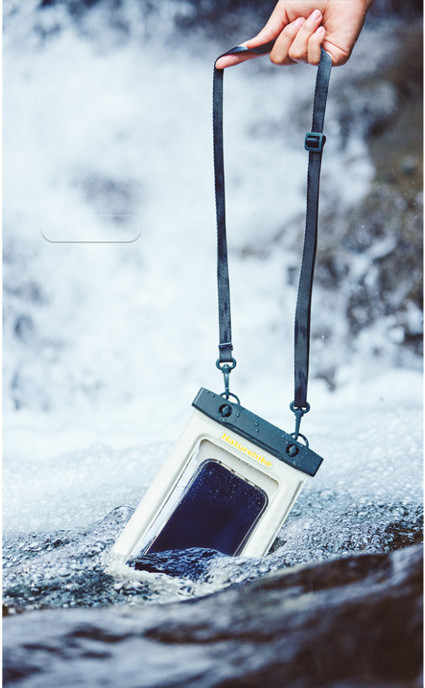 Чехол для телефона водонепроницаемый Naturehike CNK2300BS015, синий фото 2