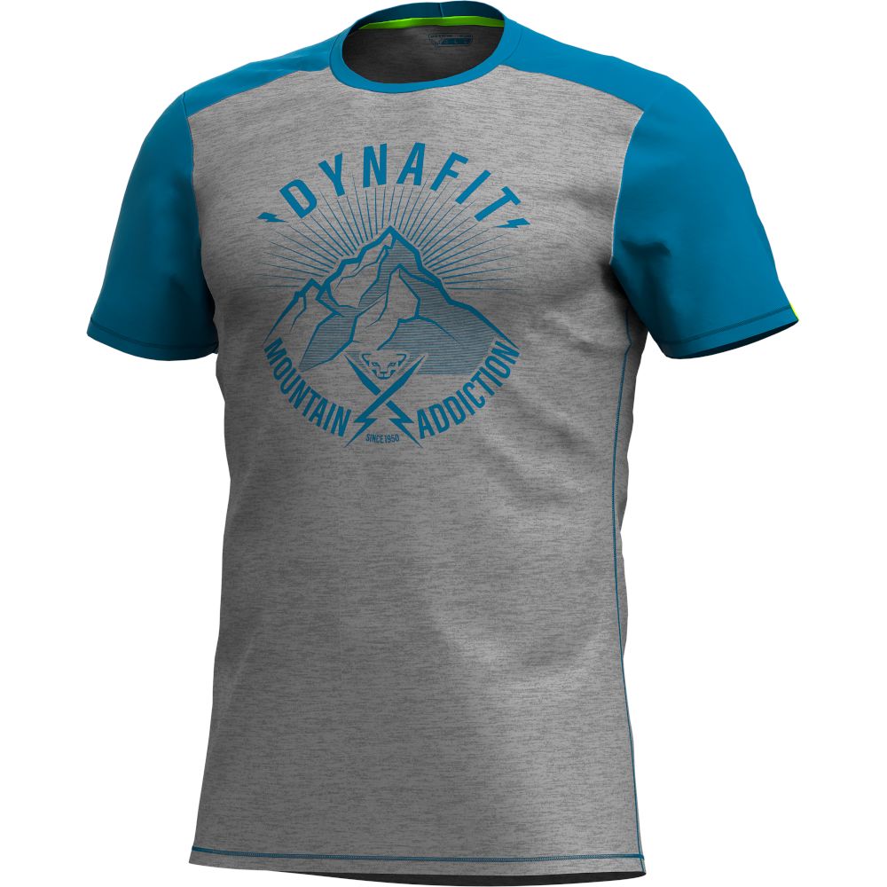 Футболка Dynafit TRANSALPER LIGHT M S/S TEE 71298 8761 мужская, размер S, синяя фото 