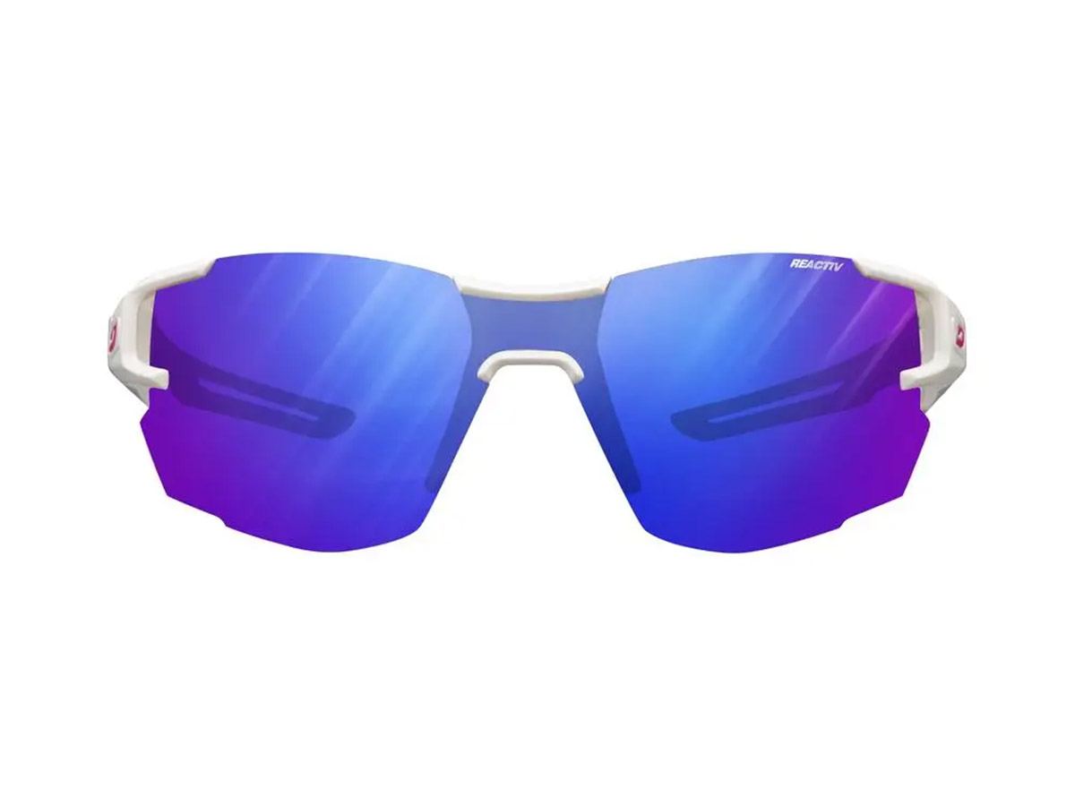 Очки Julbo AEROLITE REACTIV PERFOMANCE 1-3 HIGH CONTRAST, бело-синие, фотохромная линза фото 2