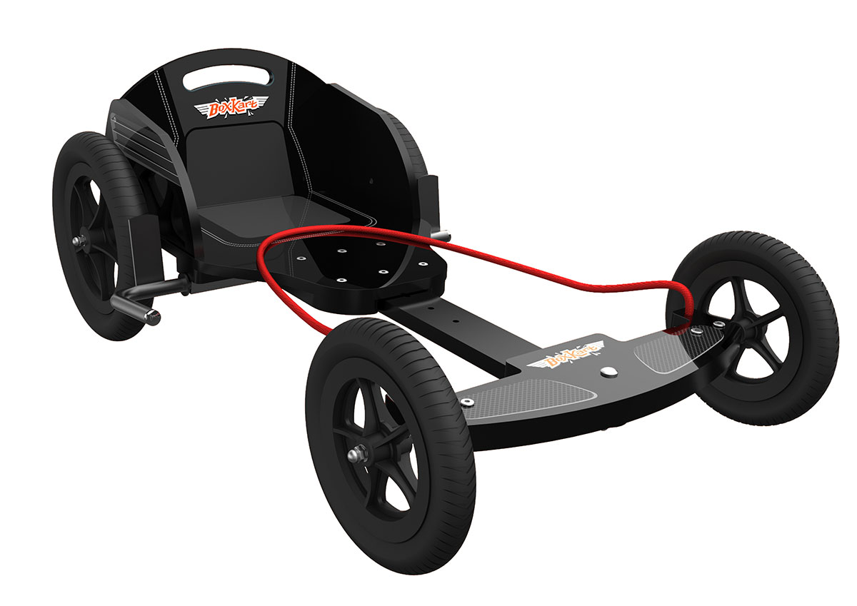 Карт детский Kiddimoto Box Kart фанерный, дизайн GT Racing