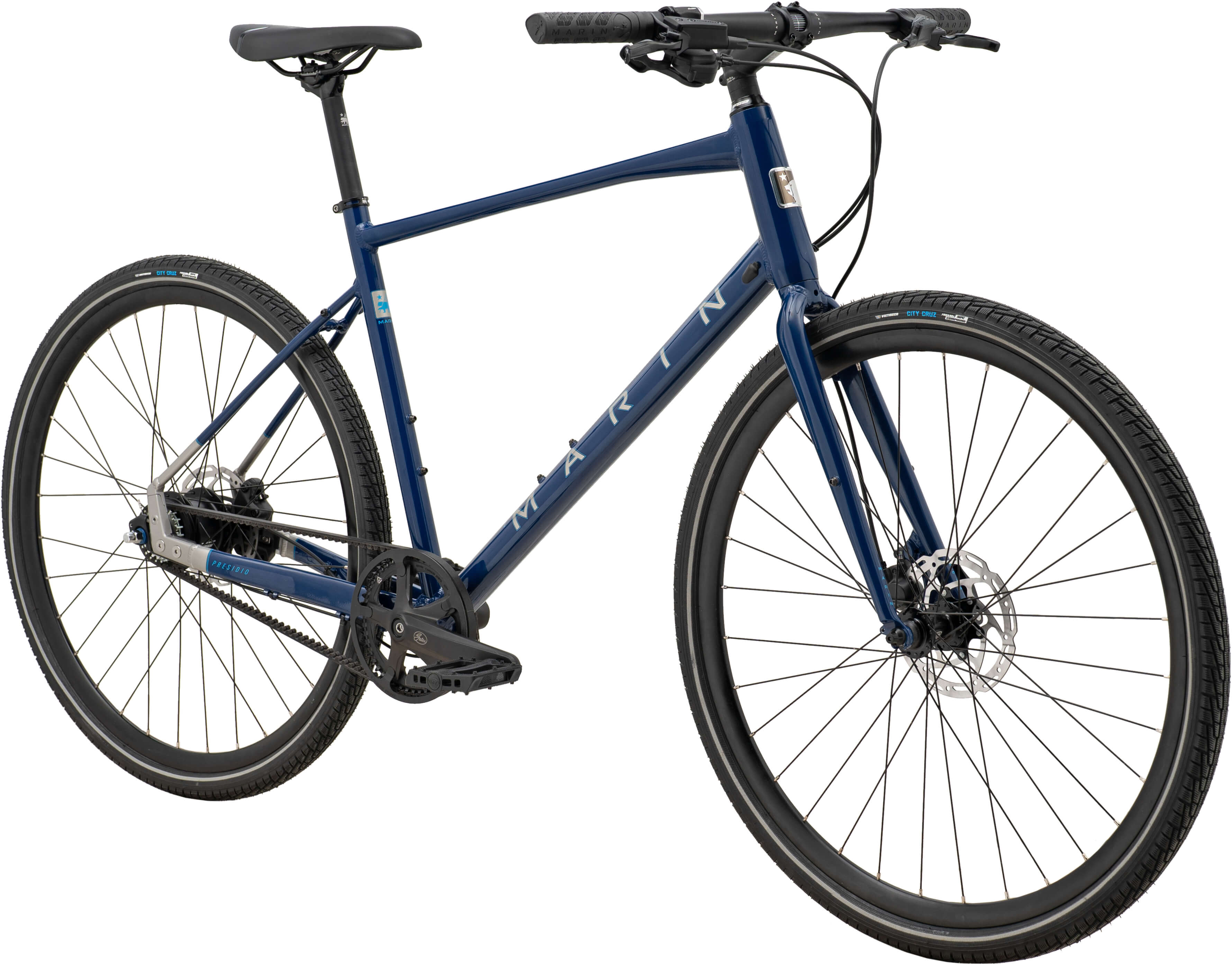 Велосипед 28" Marin Presidio 3 рама - L Gloss Navy/Dark Silver/Silver Cyan A5 фото 2
