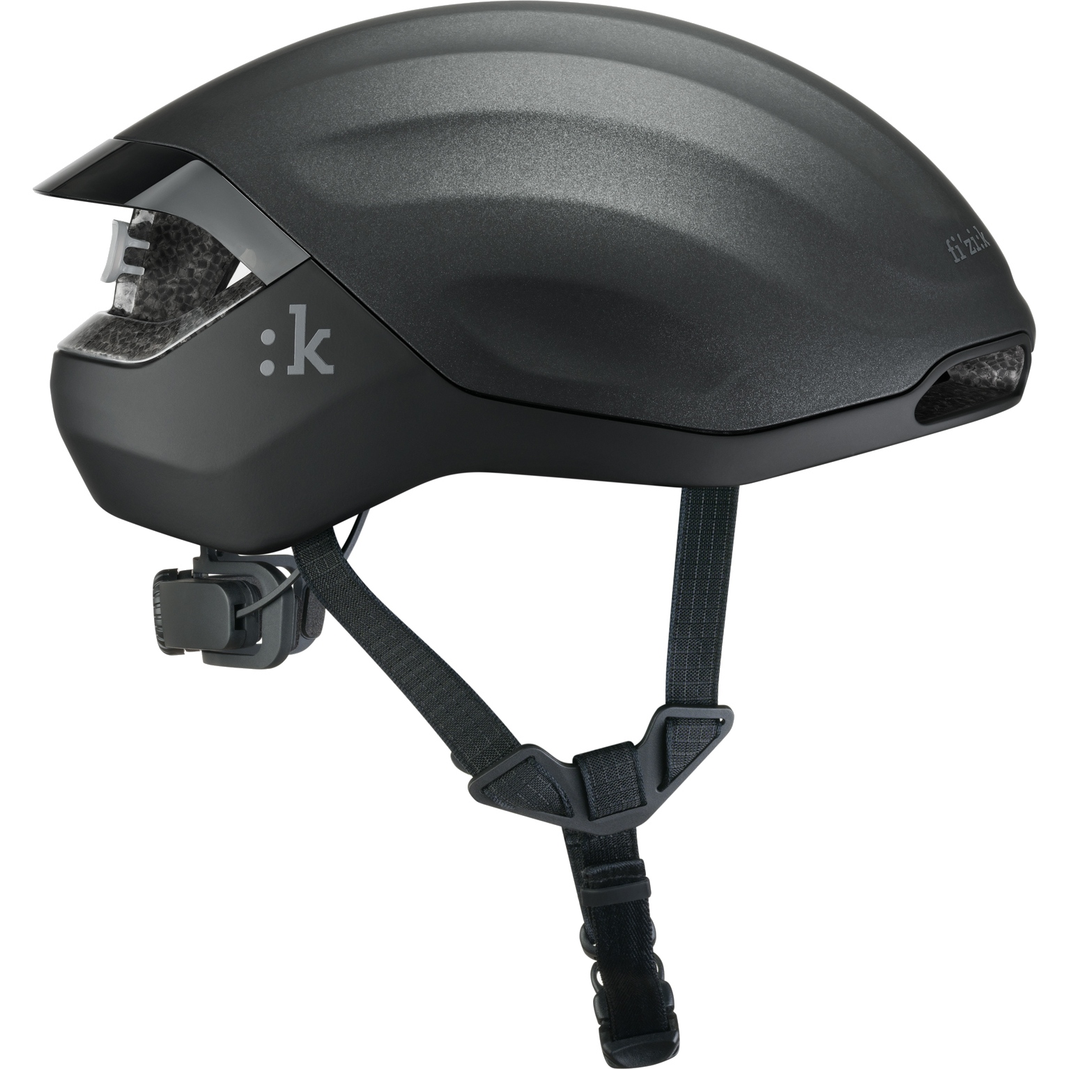 Шолом Fizik Kudo Aero MiPS із мигалкою чорний розмір L (59-61 см) фото 
