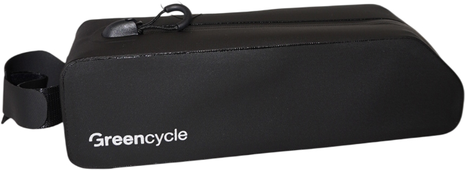 Сумка на верхнюю трубу рамы Green Cycle Belt, водонепроницаемая, 22х6,6х5,7см,  черный фото 