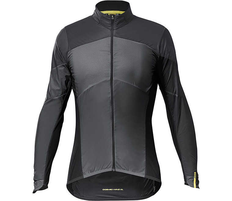 Куртка Mavic COSMIC WIND SL, чоловіча, чорно-сіра, XL фото 
