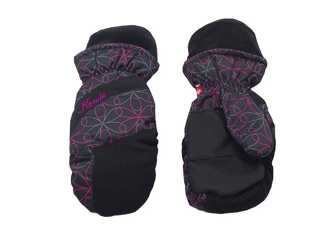 Перчатки Kombi DOWNY WG WMN MITT, черные с фиолетовым, размер L фото 
