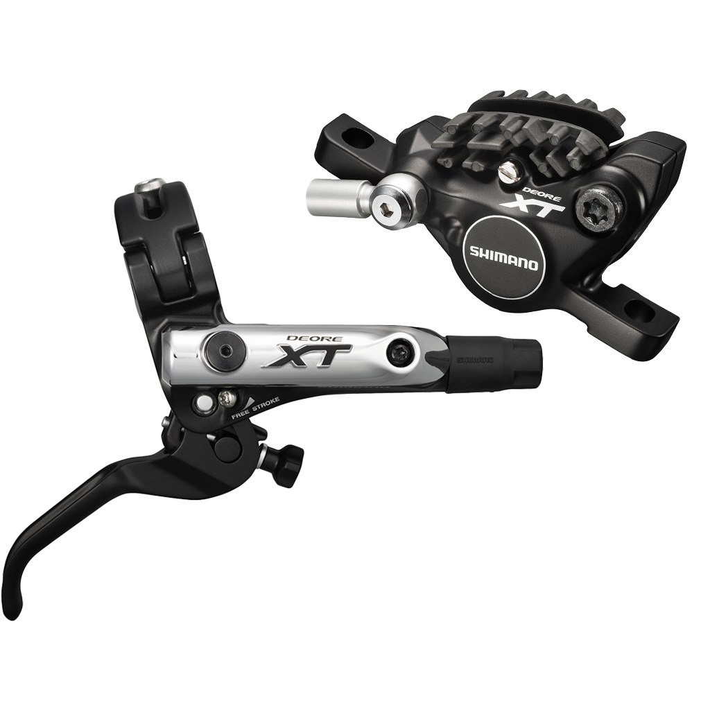 Гальмо дисковий гідравлічний задн. Shimano DEORE XT BL-M785-B-S (R), BR-M785S (R), органічні колодки, гидролінія SM-BH90-SB 1500мм black фото 