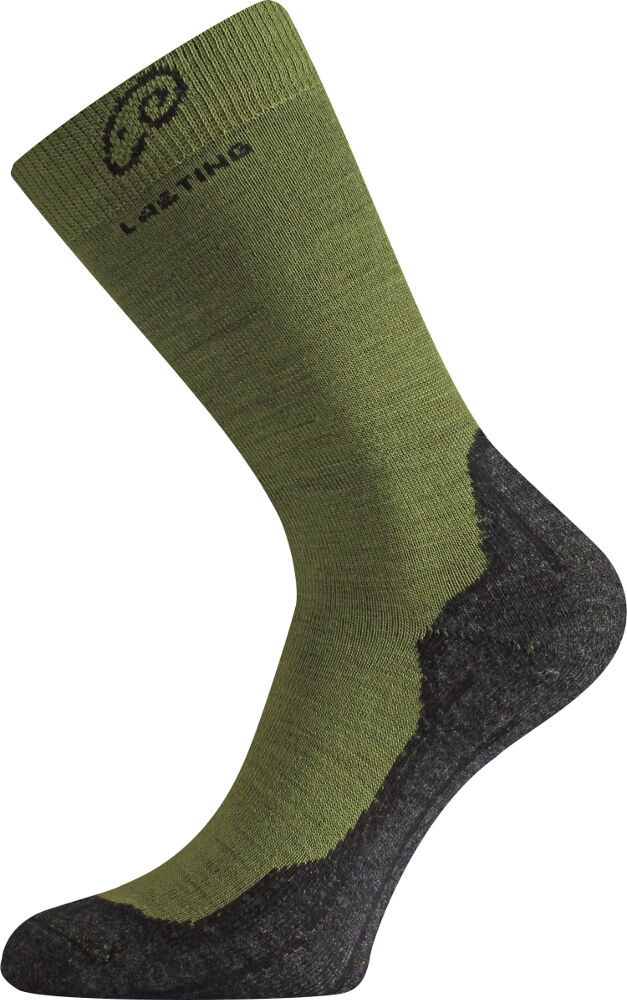 Термошкарпетки Lasting трекінг WHI 699, розмір XL, зелені/сірі фото 