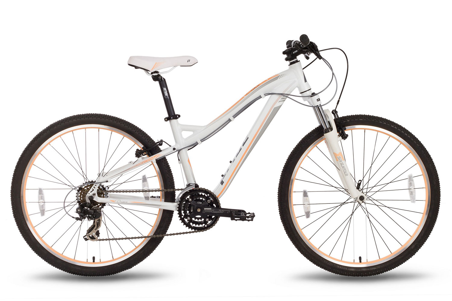Велосипед 26'' Pride BIANCA V-br рама - 18" бело-персиковый матовый 2016 фото 
