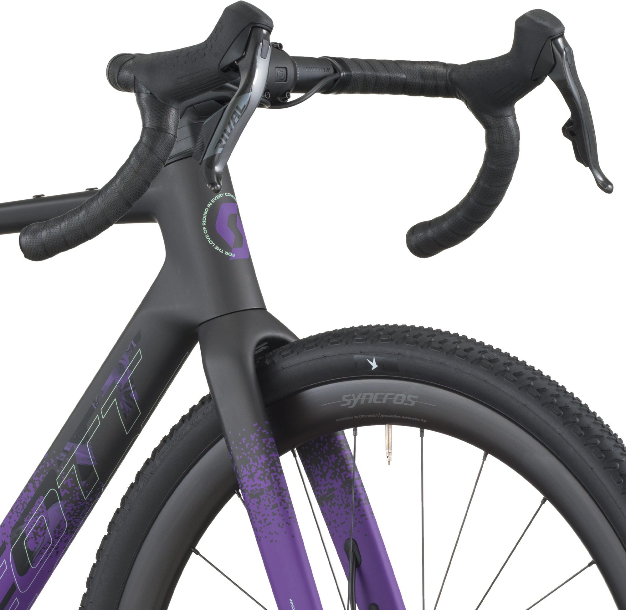 Велосипед 28" Scott ADDICT GRAVEL 20 рама - M Сarbon black / Іndigo purple B6 фото 5