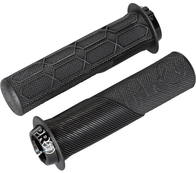 Гріпси PRO Lock on Trail з захистом 132mm/32mm, чорні фото 