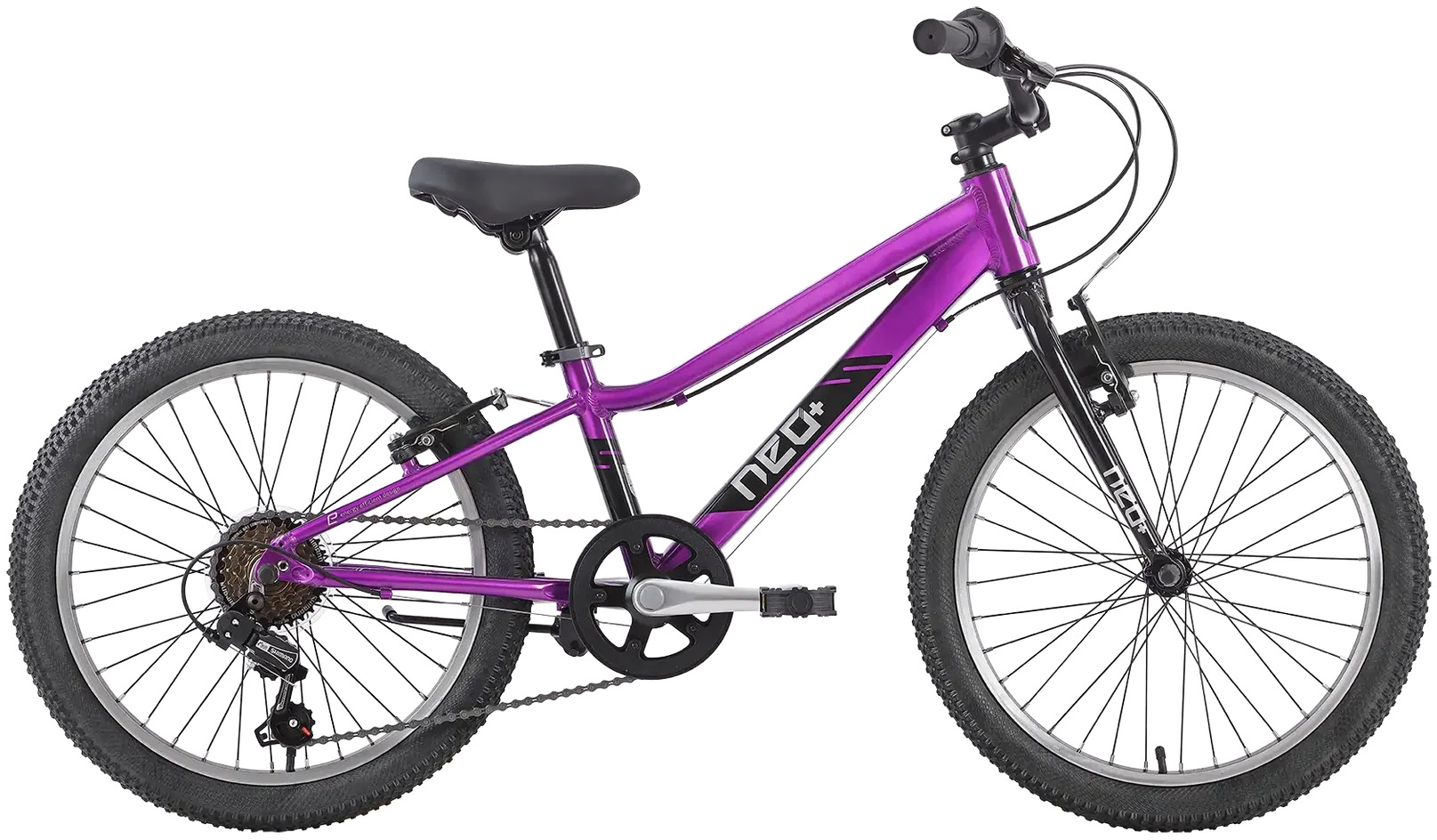 Велосипед 20" Apollo NEO 6s girls Chrome Purple фото 