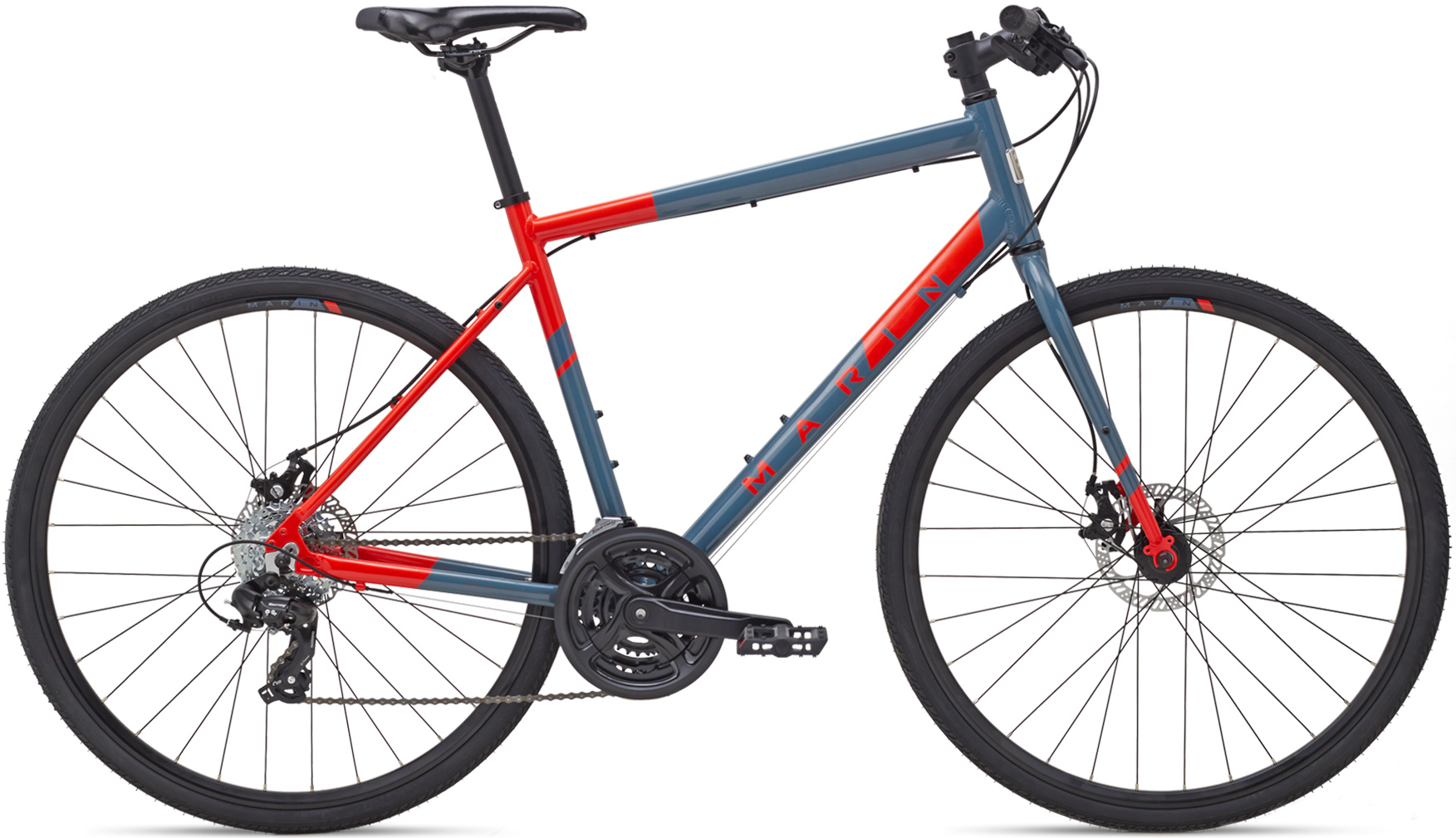 Велосипед 28" Marin FAIRFAX 1 рама - M 2021 Gloss Grey/Roarange